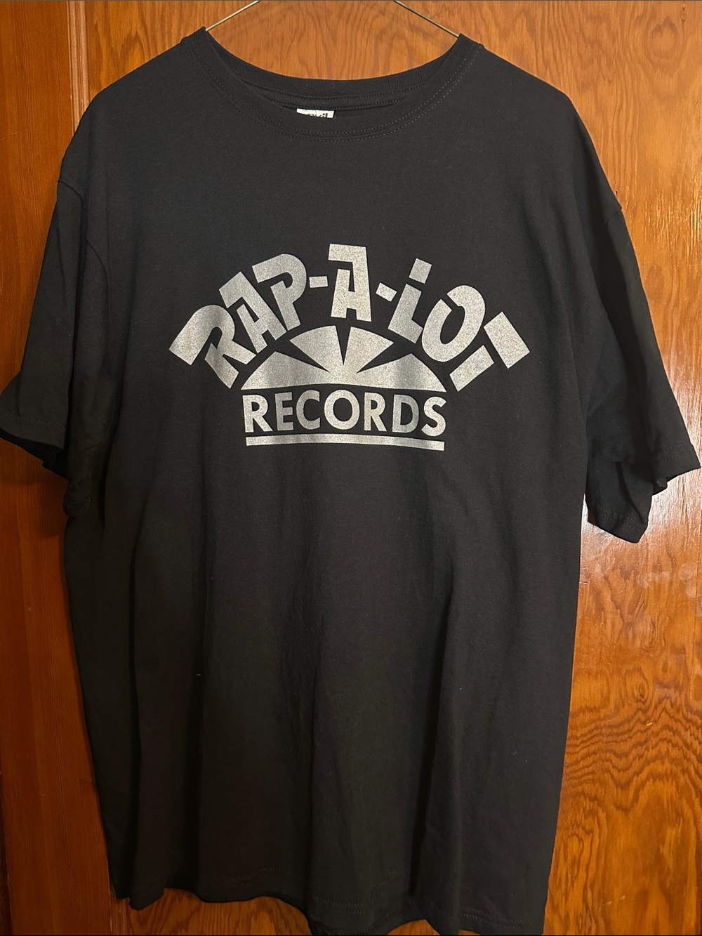 VINTAGE Rap-A-Lot Records Logo Tee - Black with Metallic Silver Print